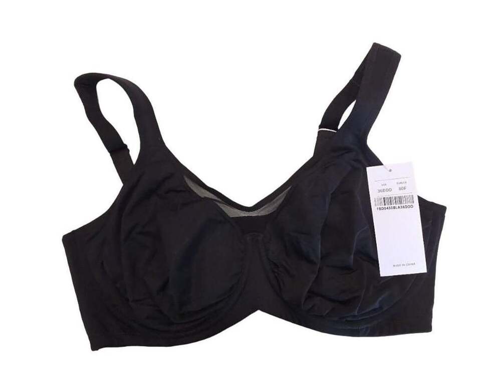Hsia Bra Size 36DDD Black Underwire